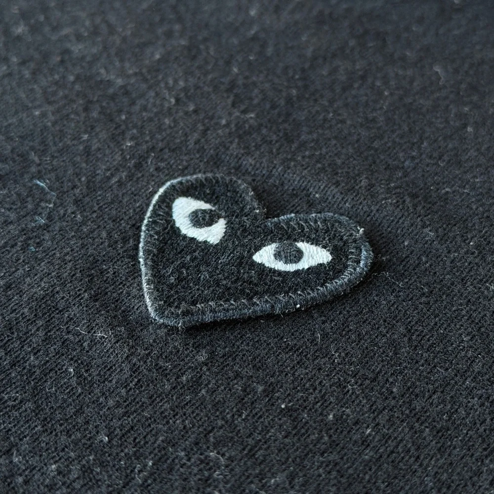 Comme Des Garçons Black Heart Patch Tee - Picture 1 of 3